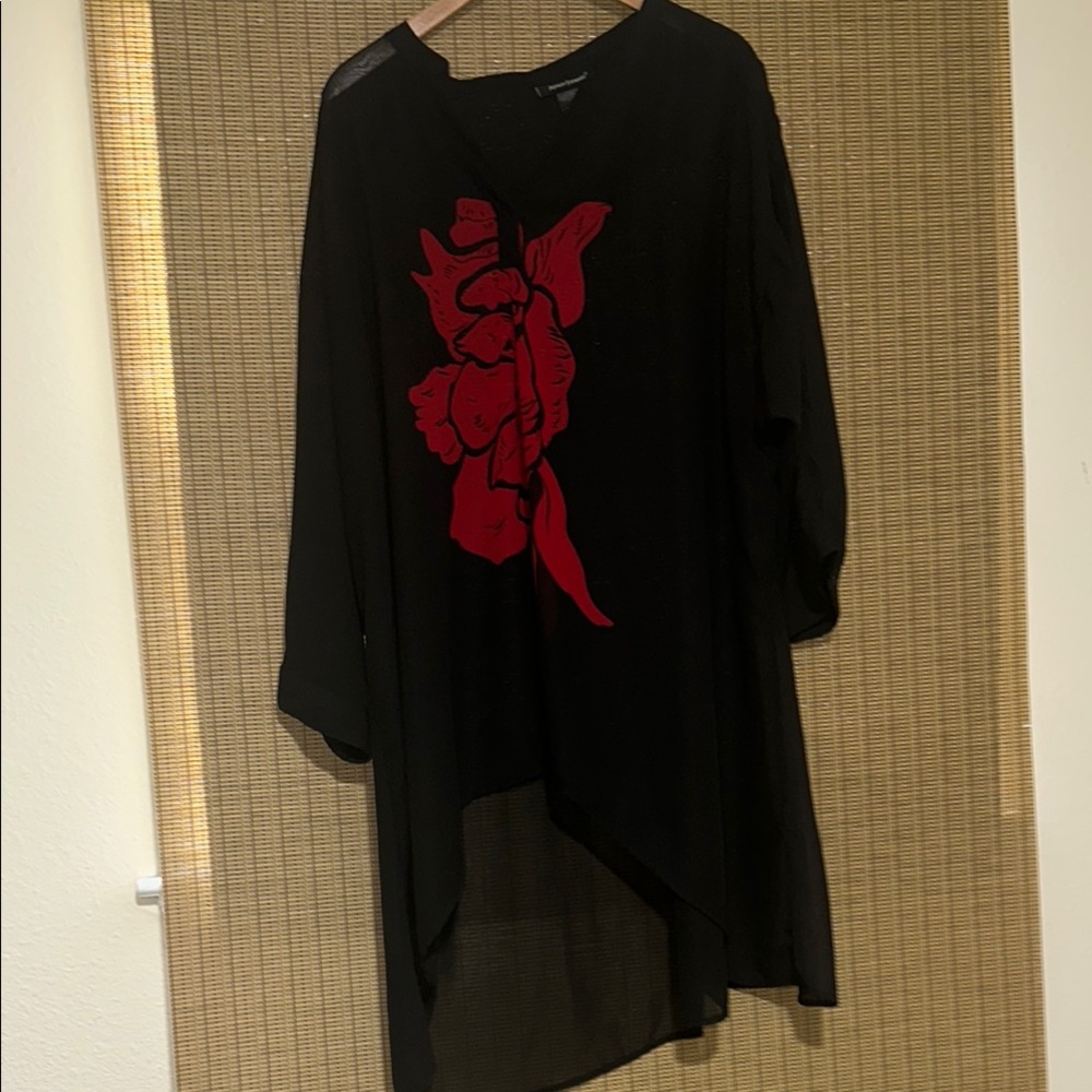 Ashley Stewart Black and Red Camisole